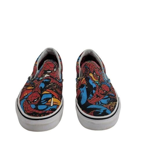 Vans X Marvel Spider Man Slip‎ On Sneakers Mens 6 Womens 7.5 Streetwear Skater - Picture 15 of 15
